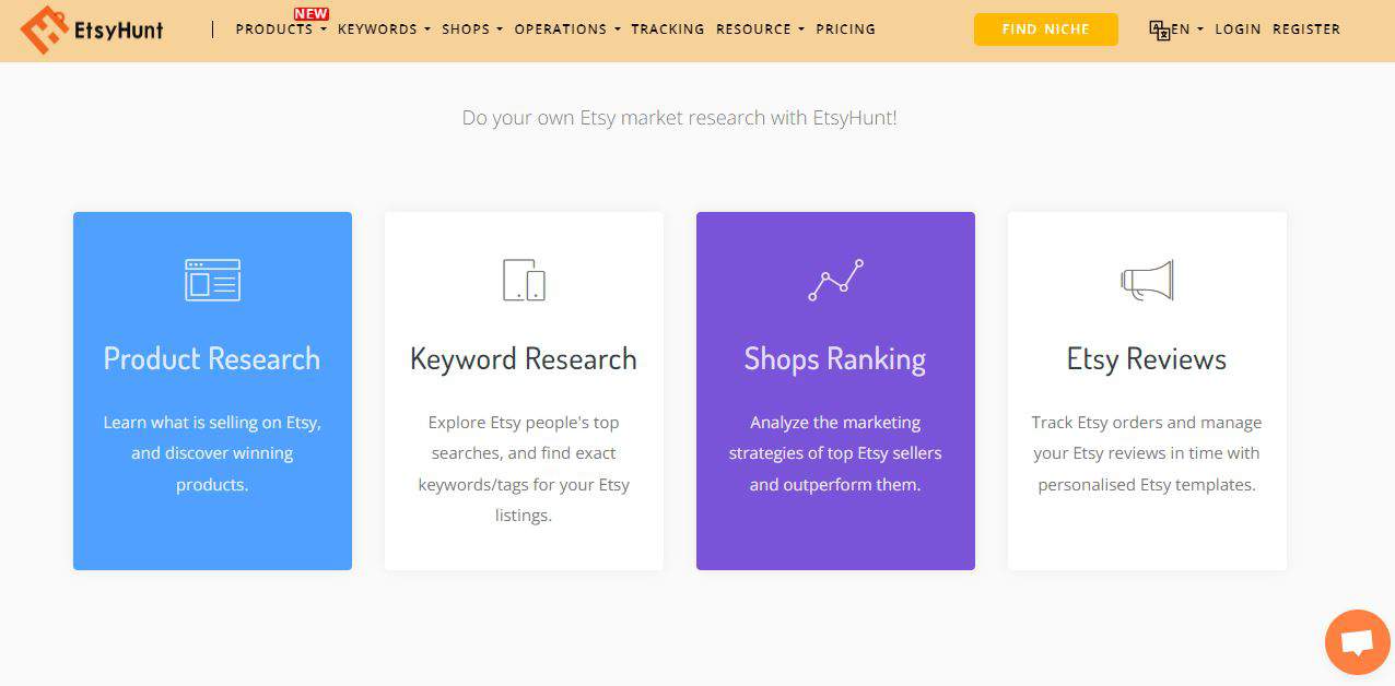 etsyhunt homepage